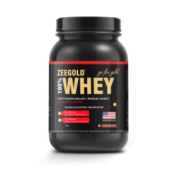 ZEEGOLD 100% Whey Protein Isolate Powder, 1 KG / 2.2 lbs, Rich Chocolate, 24g Raw Protein from USA, 5.5g BCAA, 30 Servings