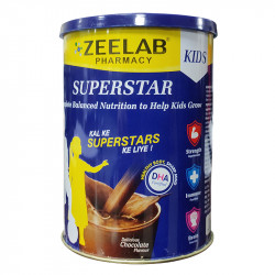 SuperStar Kids Nutrition Powder for Kids Growth, Delicious Chocolate Flavour | Complete Balanced Diet for Kids