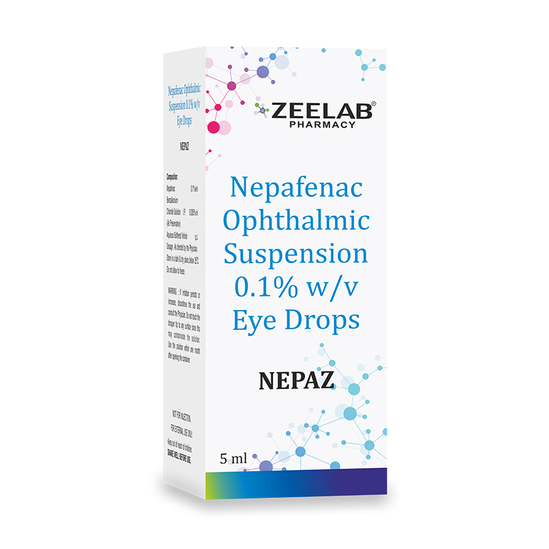 Buy Nepaz Ophthalmic Suspension Eye Drops Eye Pain and Inflammation ZEELAB Pharmacy