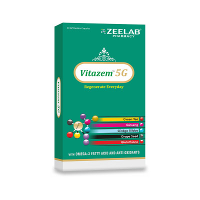 Vitazem 5G Softgel Capsule with Omega 3 Fatty Acid and Antioxidants