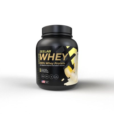 Zeelab Athlete 100% Whey Protein 2 kg (4.4 lb) Banana Shake