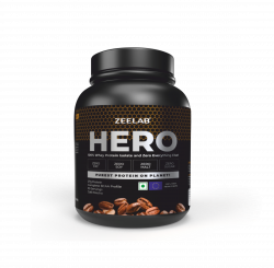 ZEELAB HERO 100% Whey Protein Isolate - Cafe Mocha 1.81 Kg
