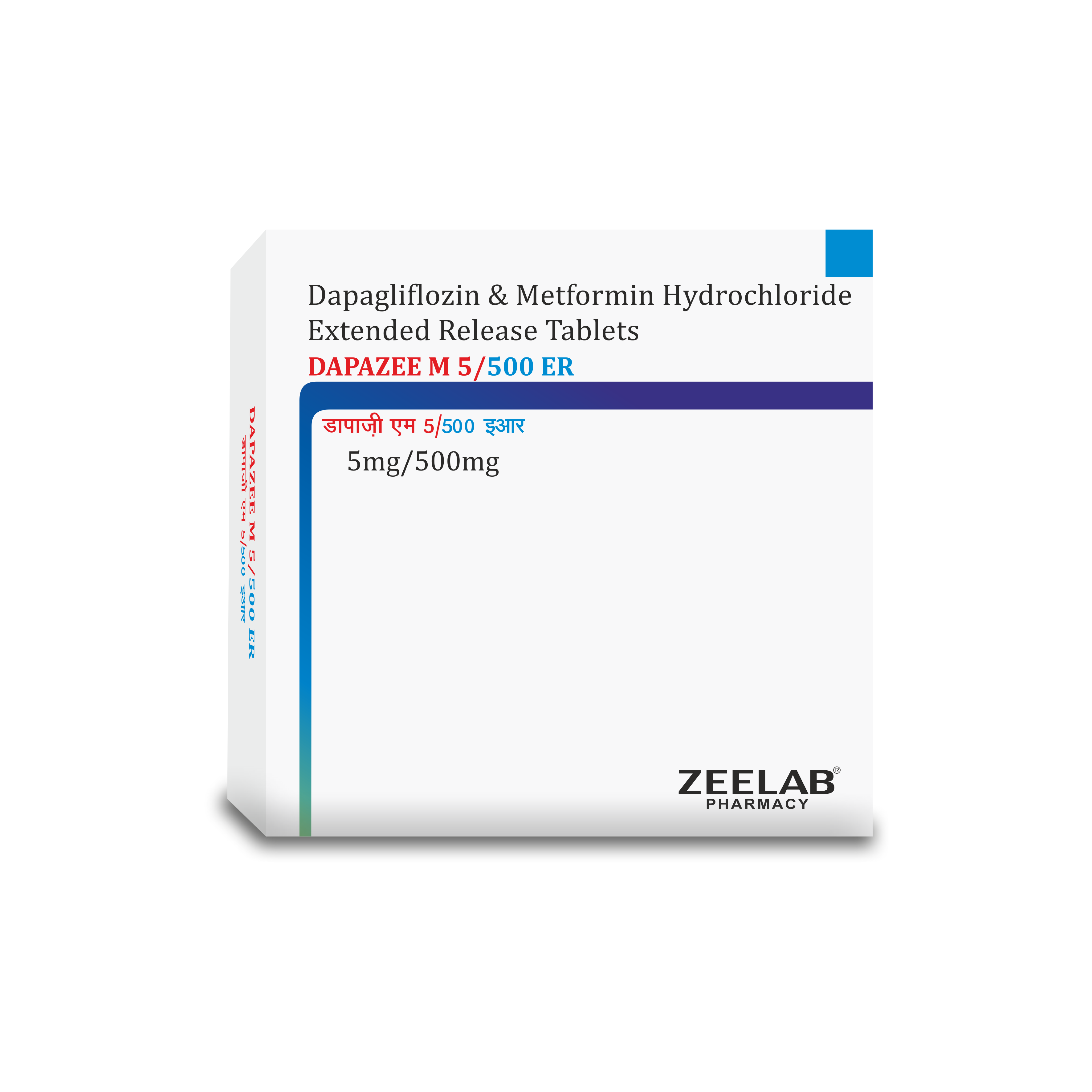 Buy DapazeeM 5/500 ER Tablet online Type 2 Diabetes Medicine ZEELAB Pharmacy