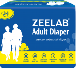 Zeelab Adult Stick Type Diaper  Large
