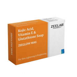 Zeeglow Max Kojic Acid and Glutathione Soap​ with Vitamin E 