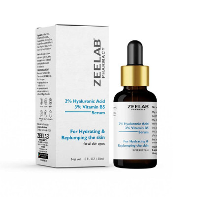 Zeelab 2% Hyaluronic Acid + 3% Vitamin B5 Face Serum Zeelab 2% Hyaluronic Acid + 3% Vitamin B5 Face Serum