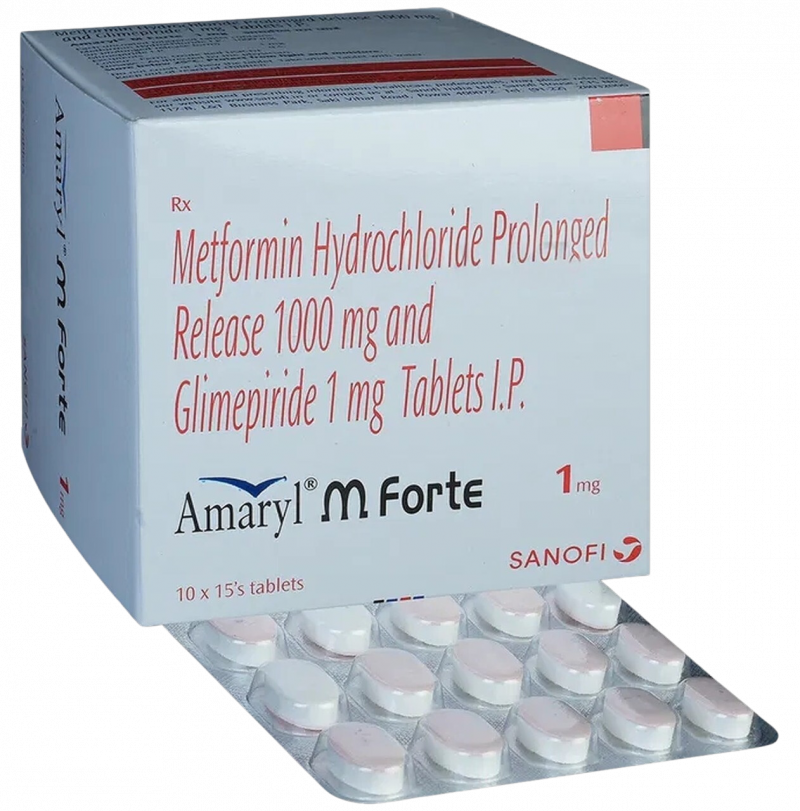 Amaryl M Forte 1mg Tablet PR Amaryl M Forte 1mg Tablet PR