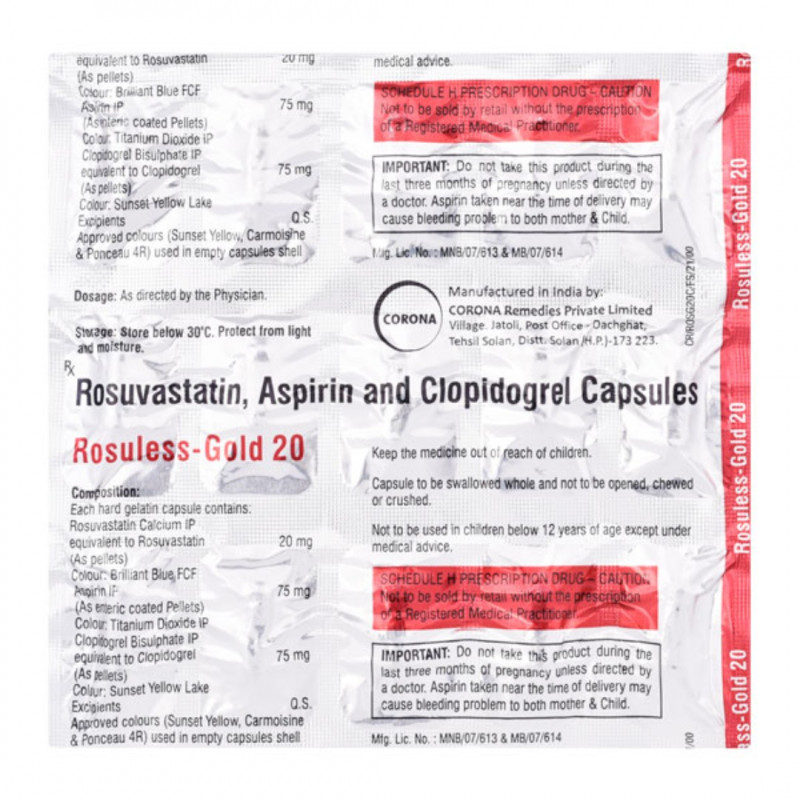 Rosuless-Gold 20mg Capsule