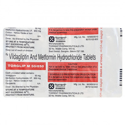 Torglip M 50/850 Tablet