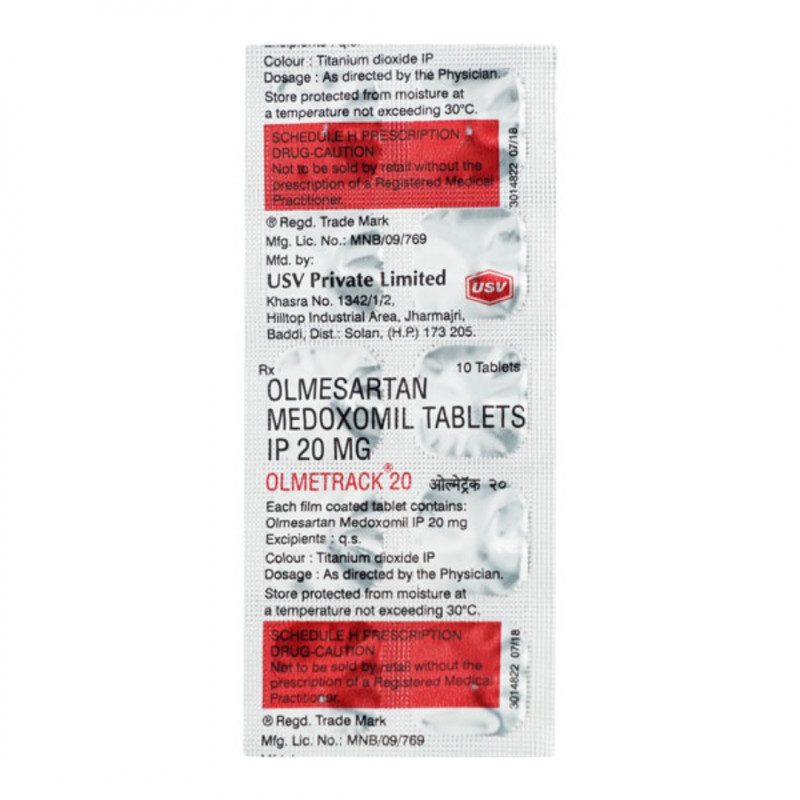Olmetrack 20 Tablet Olmetrack 20 Tablet