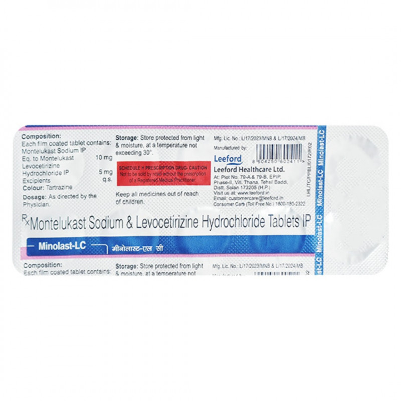 Minolast LC 5mg/10mg Tablet Minolast LC 5mg/10mg Tablet