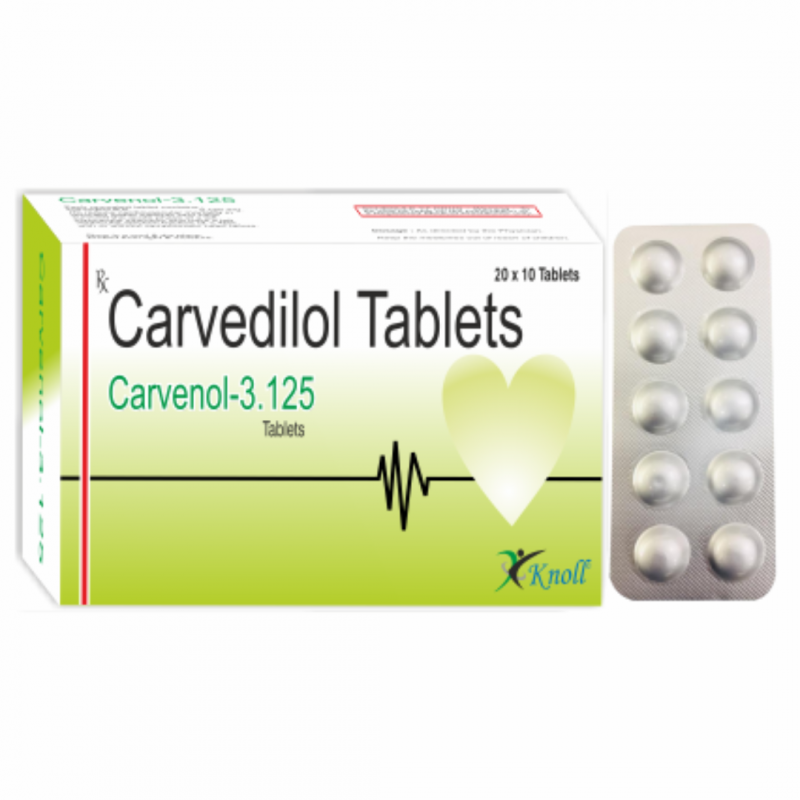 Carvenol 3.125 Tablet Carvenol 3.125 Tablet