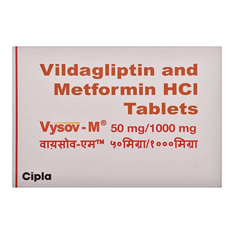 Vysov-M 50mg/1000mg Tablet Vysov-M 50mg/1000mg Tablet