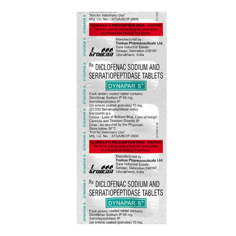 Dynapar S 50mg/10mg Tablet
