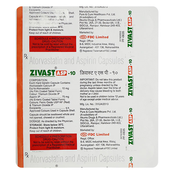 Zivast ASP 10 Capsule