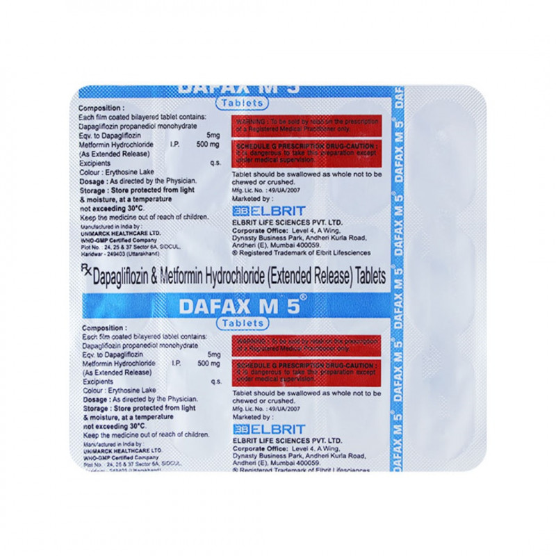 Dafax M 5 Tablet ER