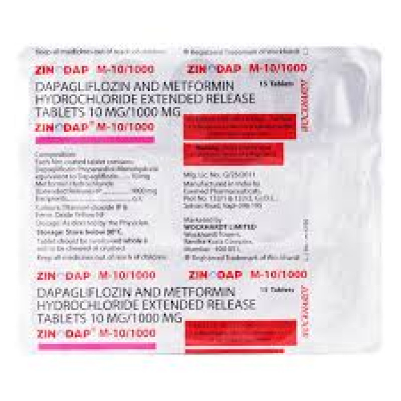 Zinodap M 10/1000 Tablet ER Zinodap M 10/1000 Tablet ER