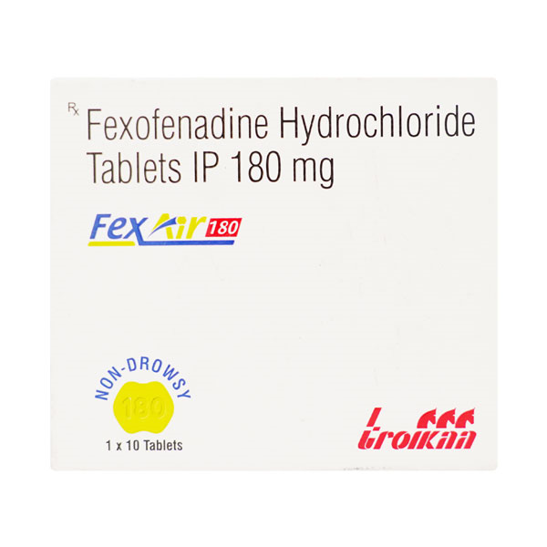 Fexair 180mg Tablet Fexair 180mg Tablet