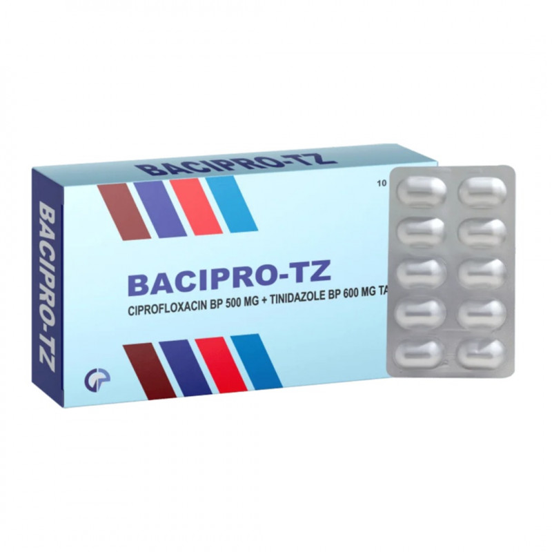 Bacipro TZ 500mg/600mg Tablet Bacipro TZ 500mg/600mg Tablet