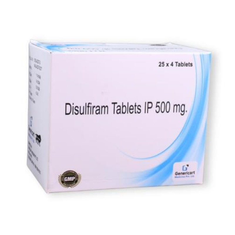 Genericart Disulfiram 500mg Tablet Genericart Disulfiram 500mg Tablet
