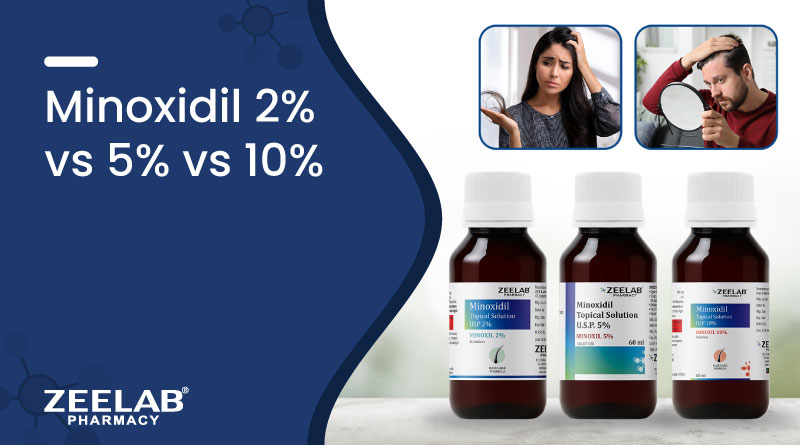 Minoxidil 2% vs 5% vs 10%