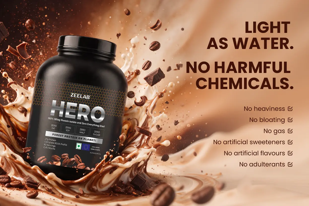 HERO 100% Whey Protein Isolate - Cafe Mocha