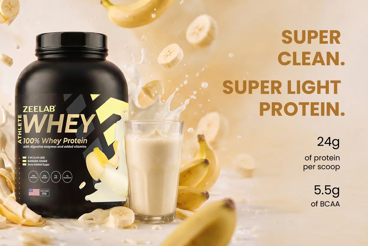 Athlete 100% Whey Protein 2 kg Banana