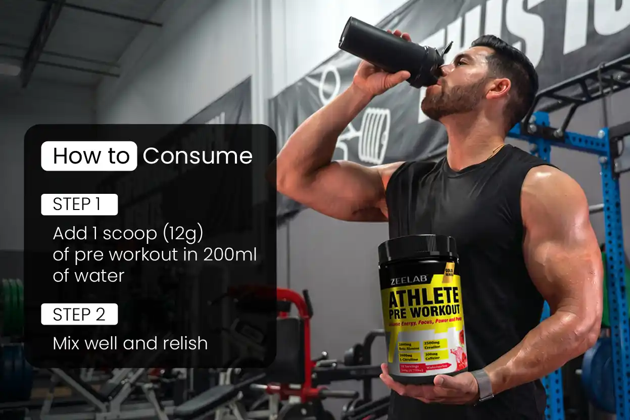 Buy Zeelab Athlete Pre-Workout Supplement Online in India