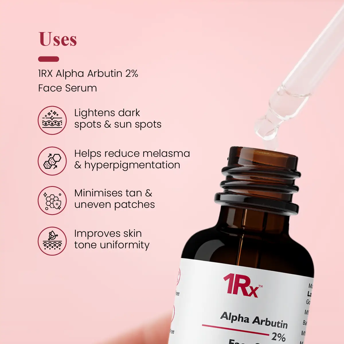 1RX Alpha Arbutin 2% Face Serum 30ml