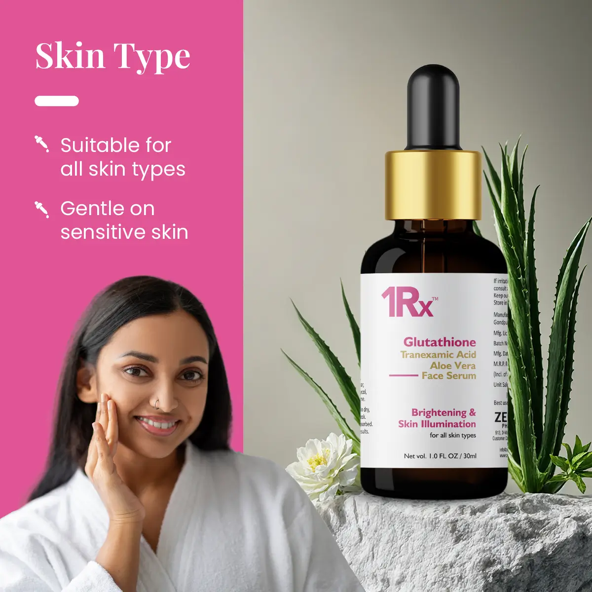 1RX Glutathione Face Serum 30ml