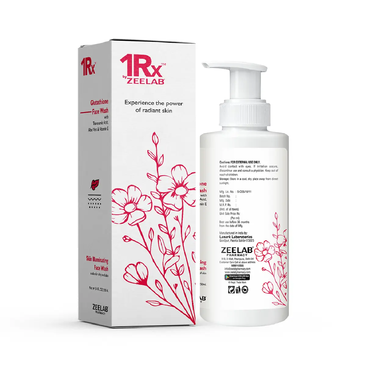 1RX Glutathione Face Wash