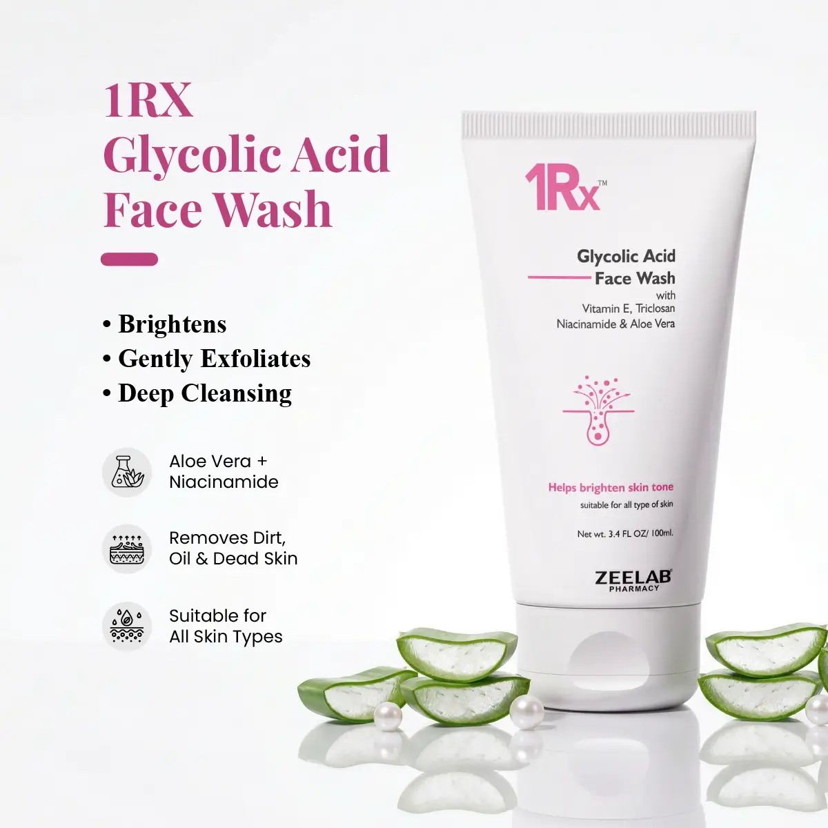 1RX Glycolic Acid Face Wash 100gm
