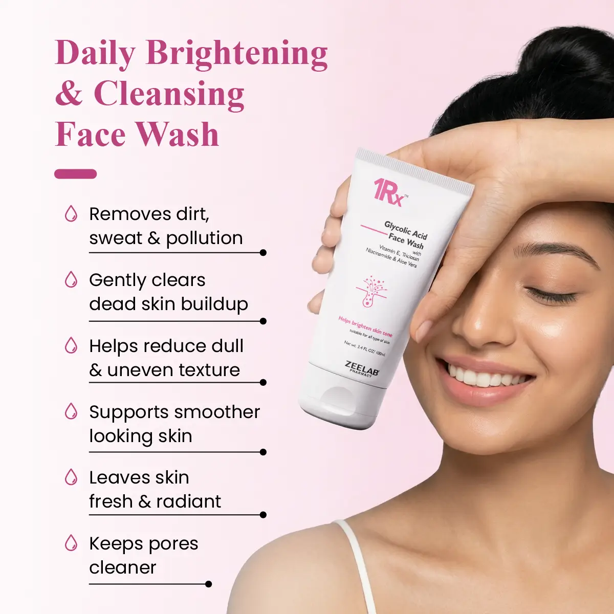 1RX Glycolic Acid Face Wash 100gm