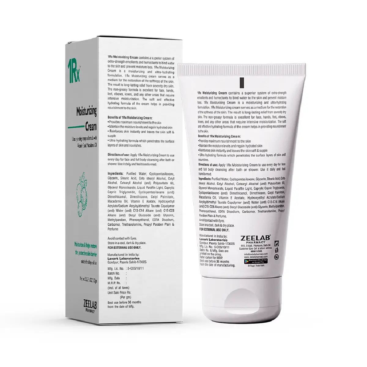 1RX Moisturizing Cream 100gm