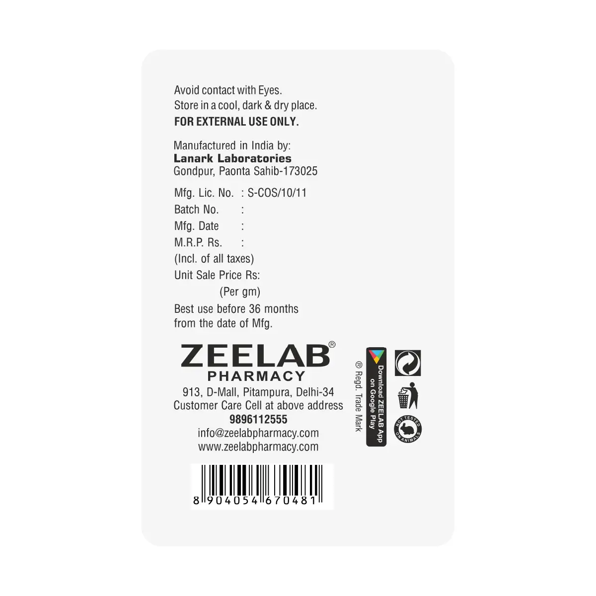 1RX Moisturizing Cream 100gm