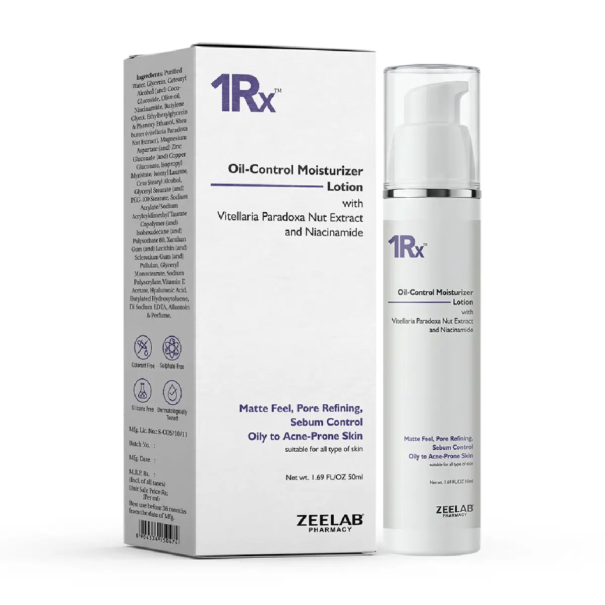 1RX Oil Control Moisturizer Lotion