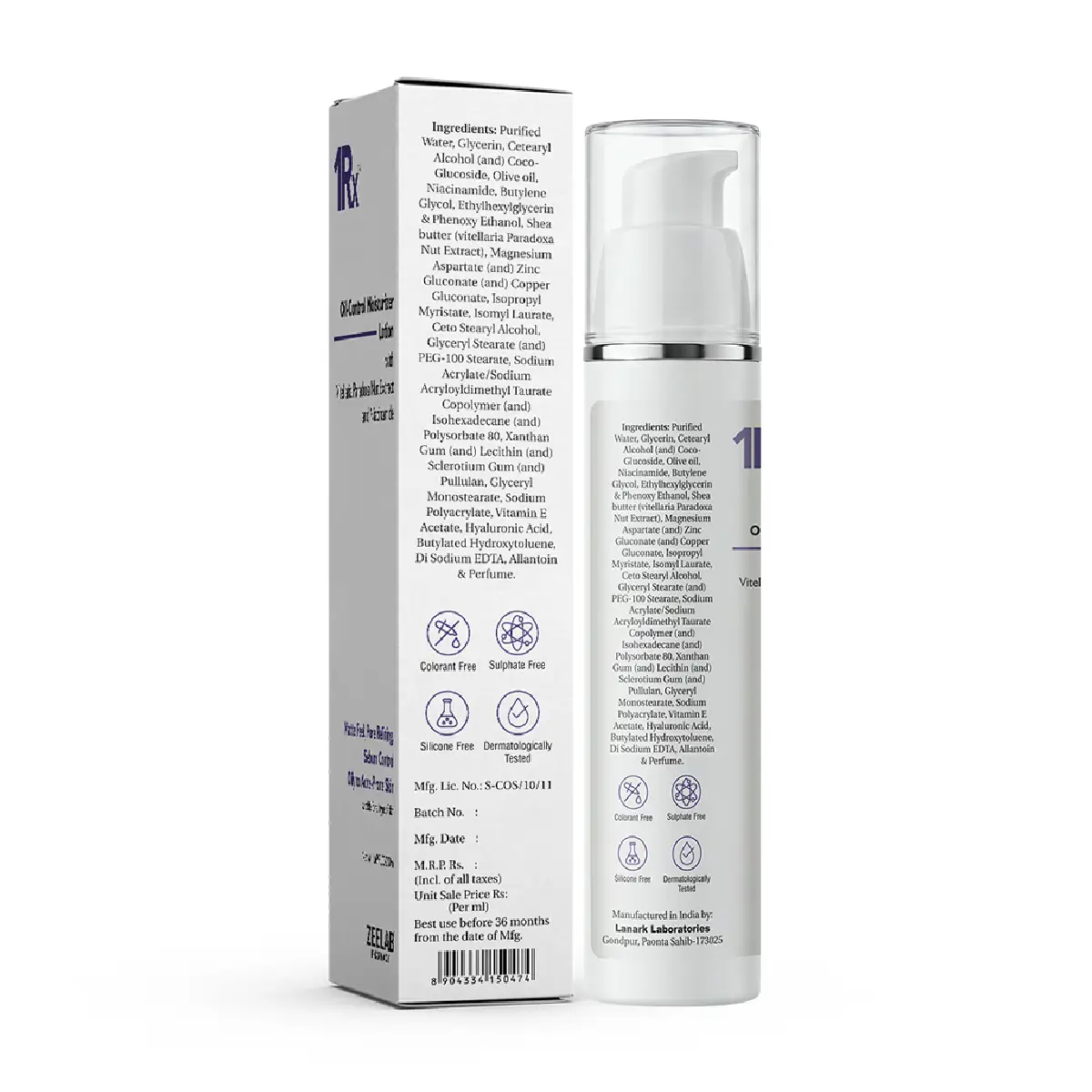 1RX Oil Control Moisturizer Lotion