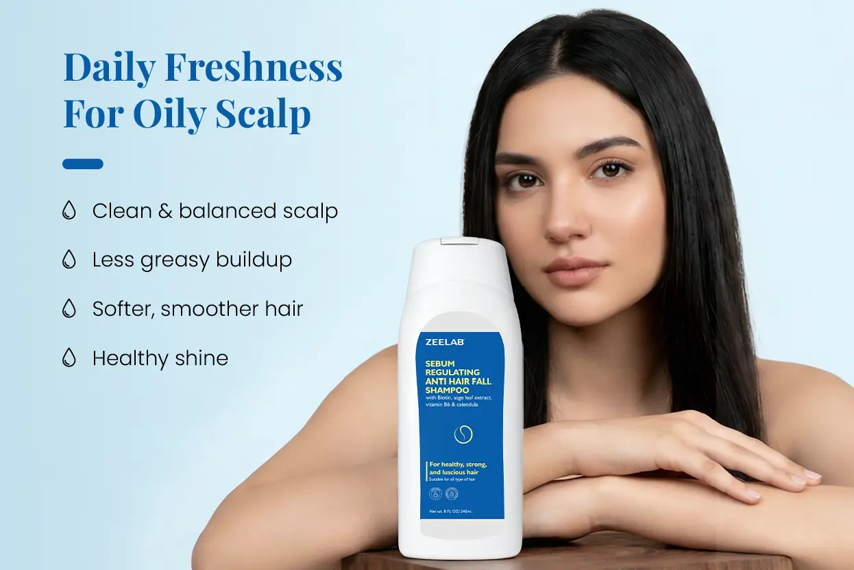 zeelab oily scalp hair care shampoo