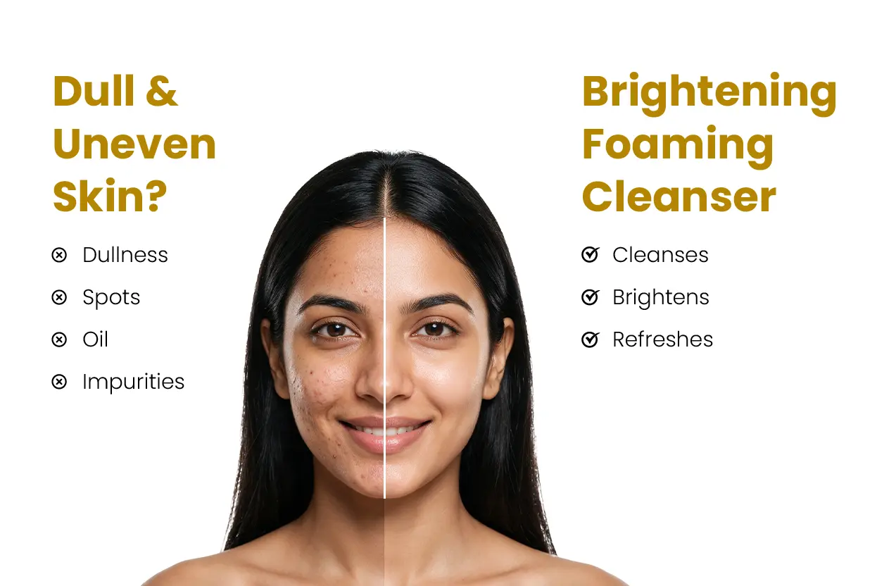 zeelab g plus foaming cleanser for brightening skin