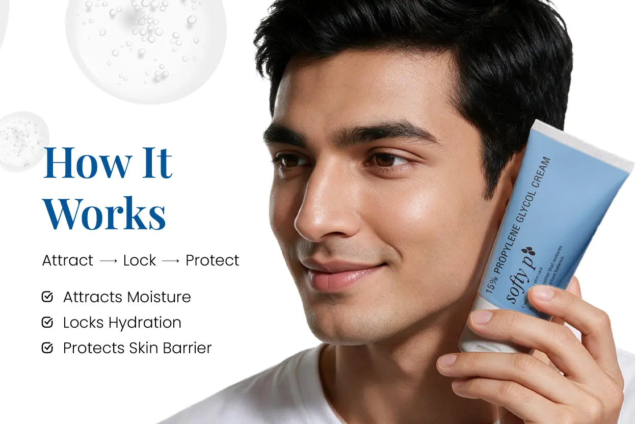 softy p cream 100gm with easy 3 step skincare routine