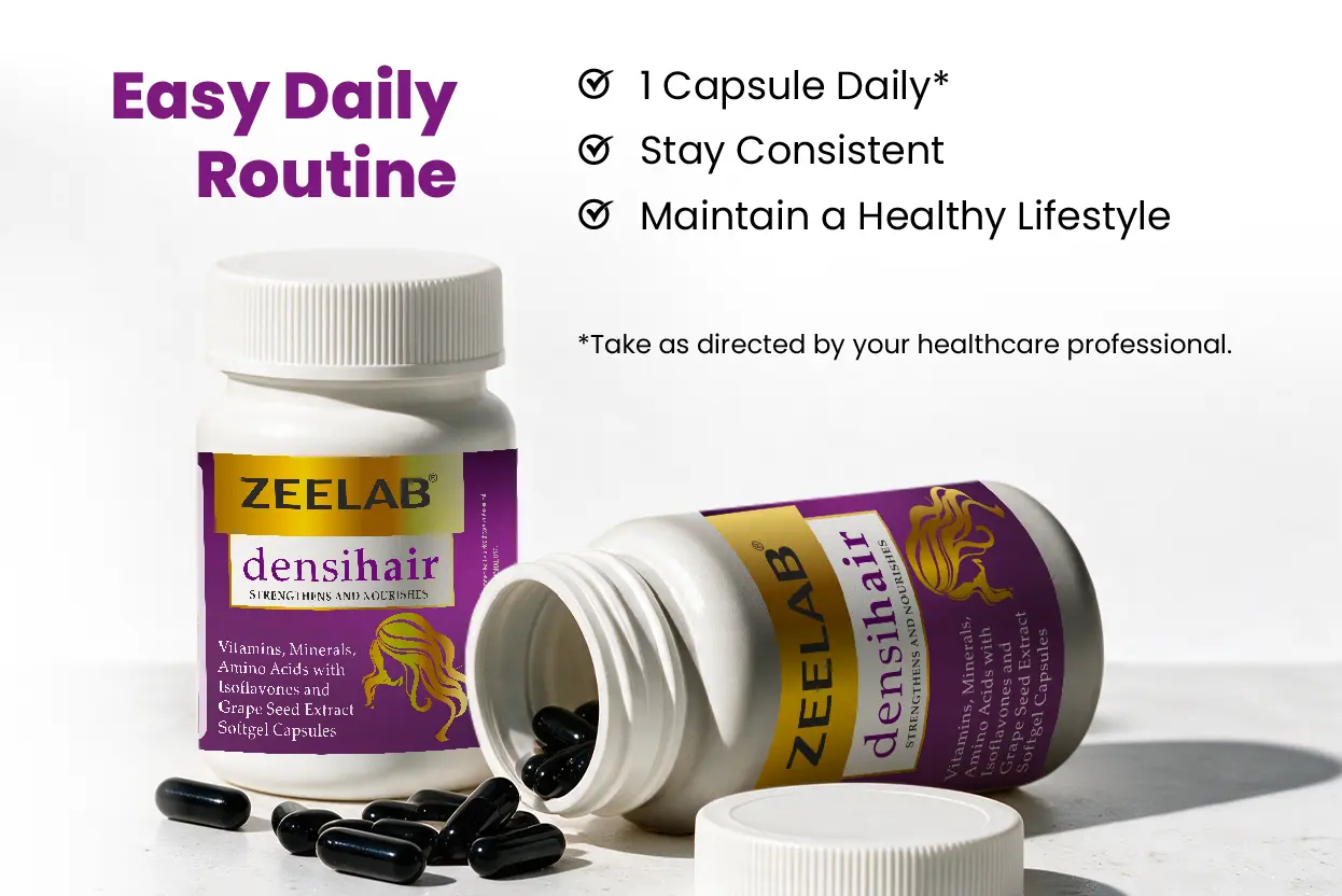 1. How to use Densihair capsules as part of your daily routine