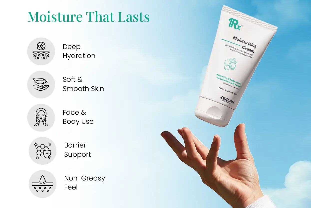 moisturizing cream 100gm for soft smooth and hydrated skin