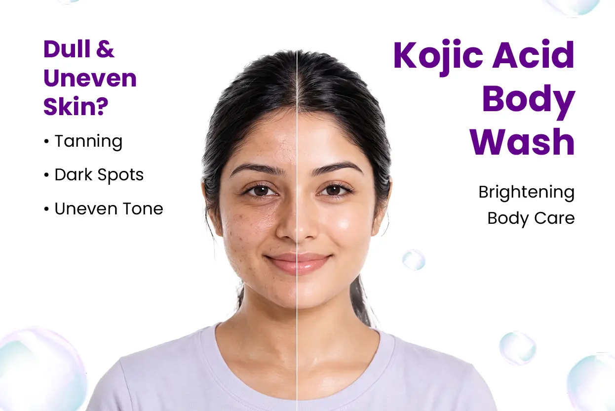 kojic acid body wash for uneven skin tone