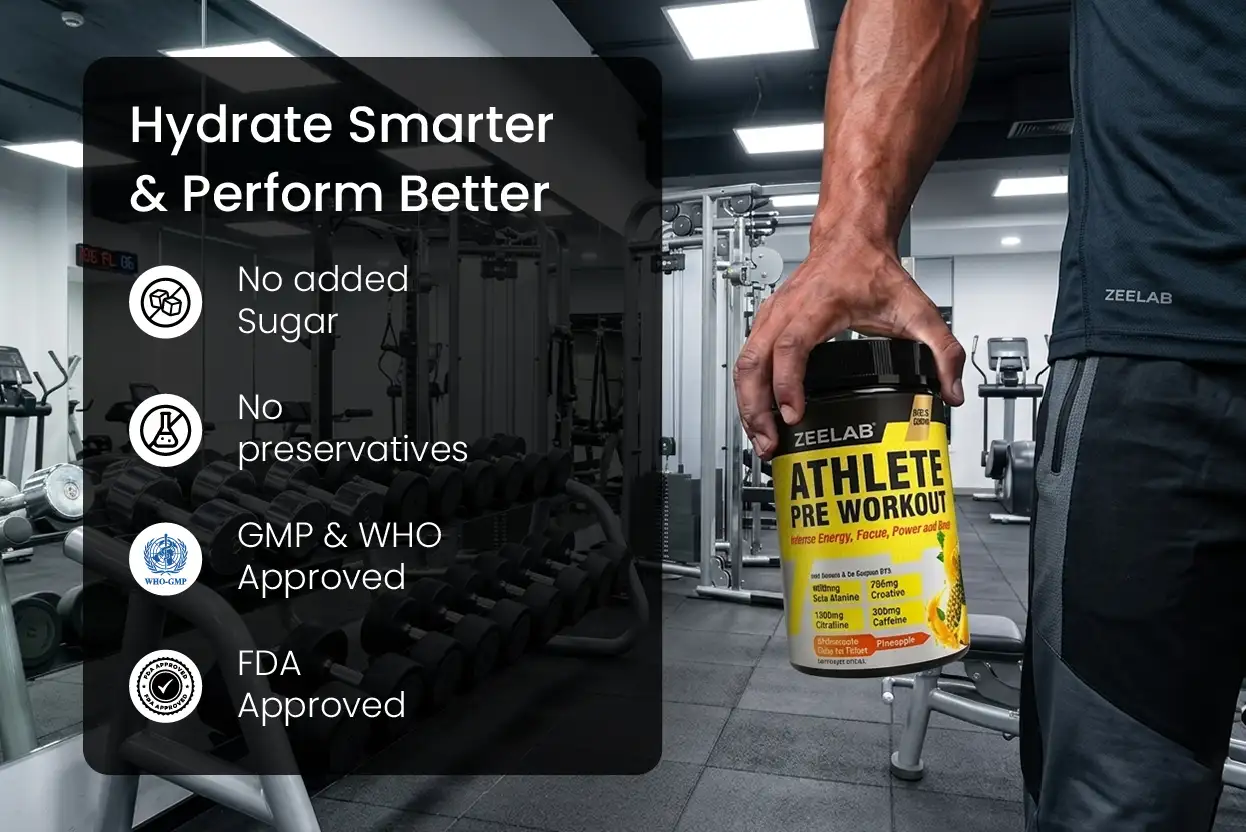 Zeelab Athlete Pre Workout - Pineapple Flavour