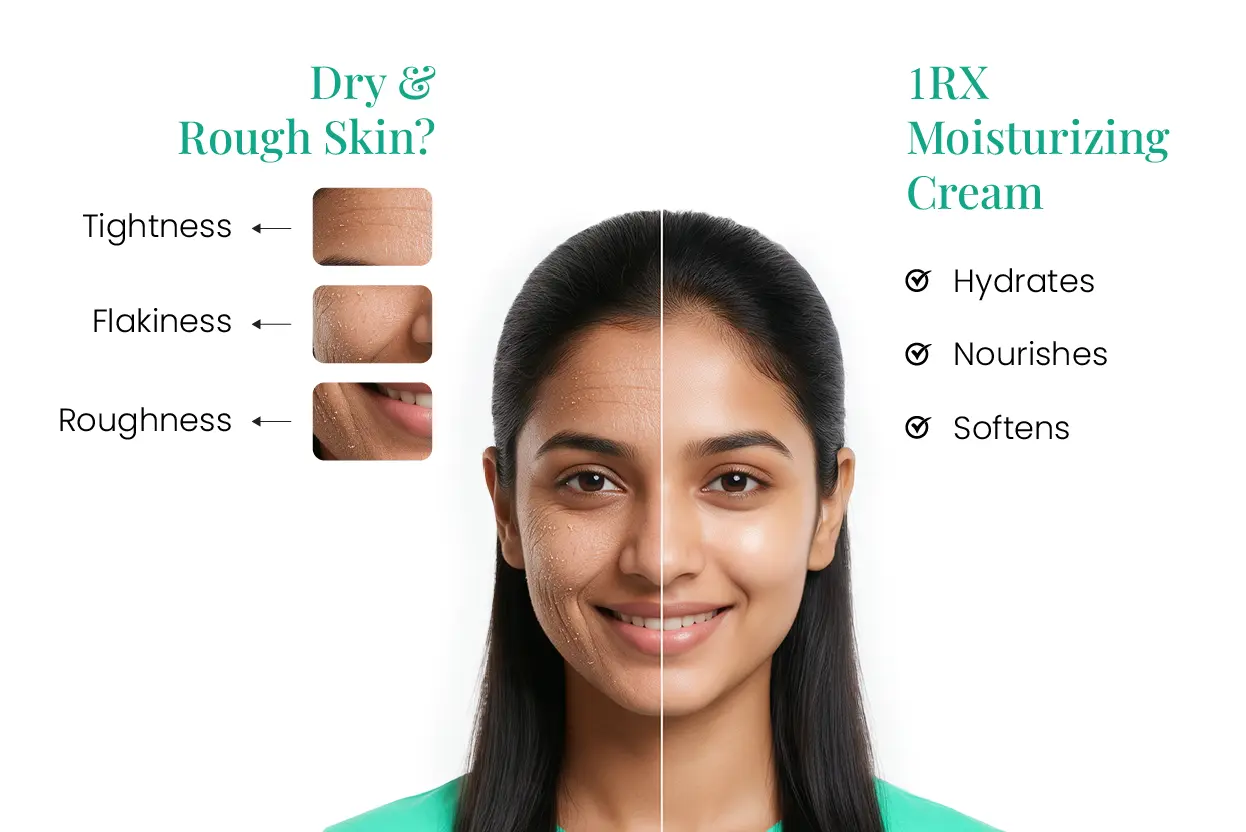 moisturizing cream for dry and rough skin with long-lasting hydration