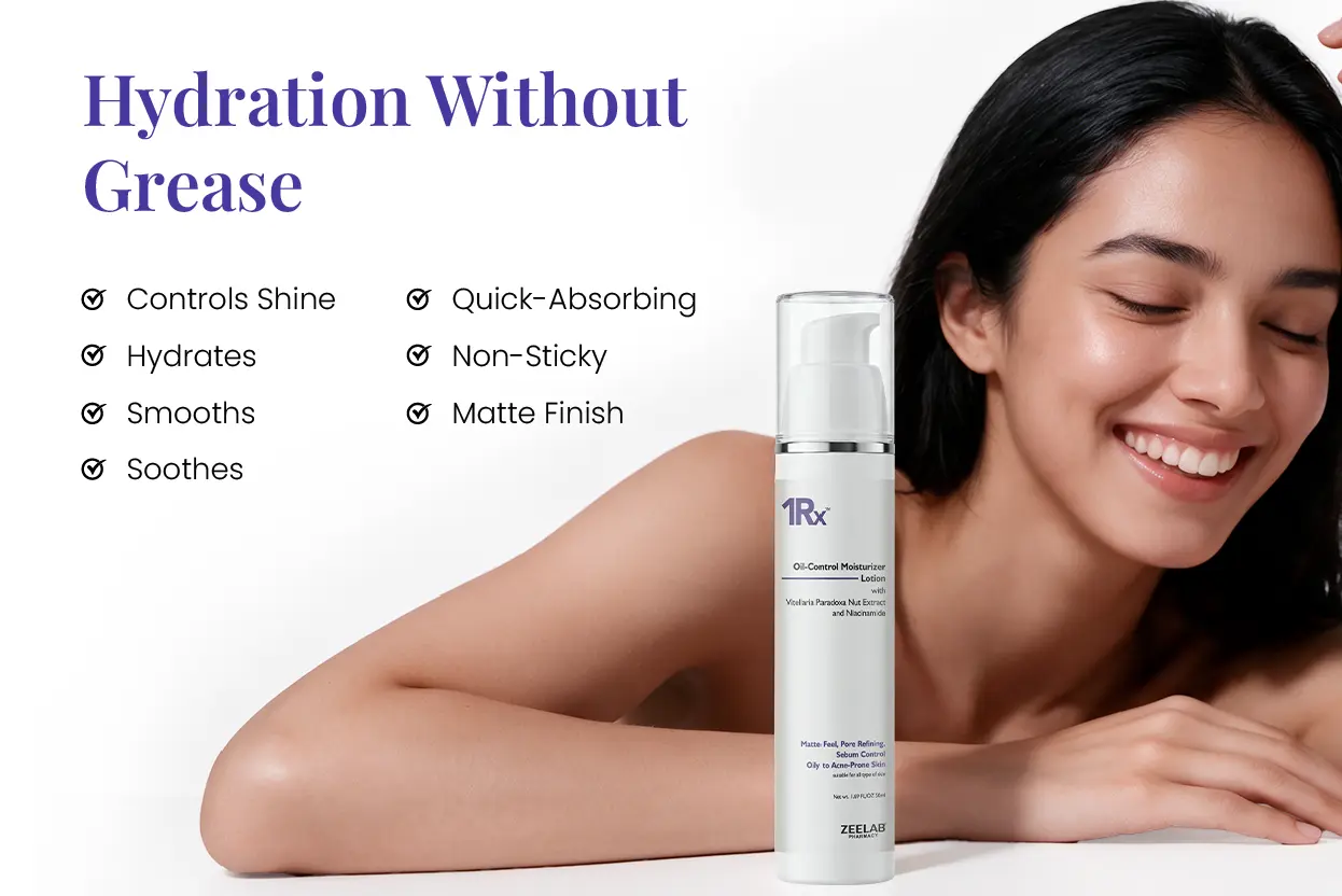 lightweight non-greasy moisturizer for oily skin with matte finish
