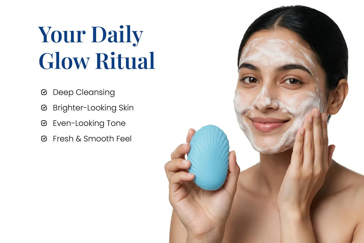daily glow ritual with zeeglow duo soap