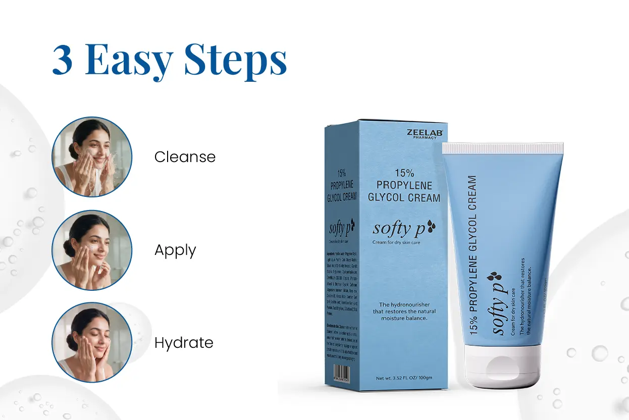 softy p 15% propylene glycol cream for skin hydration