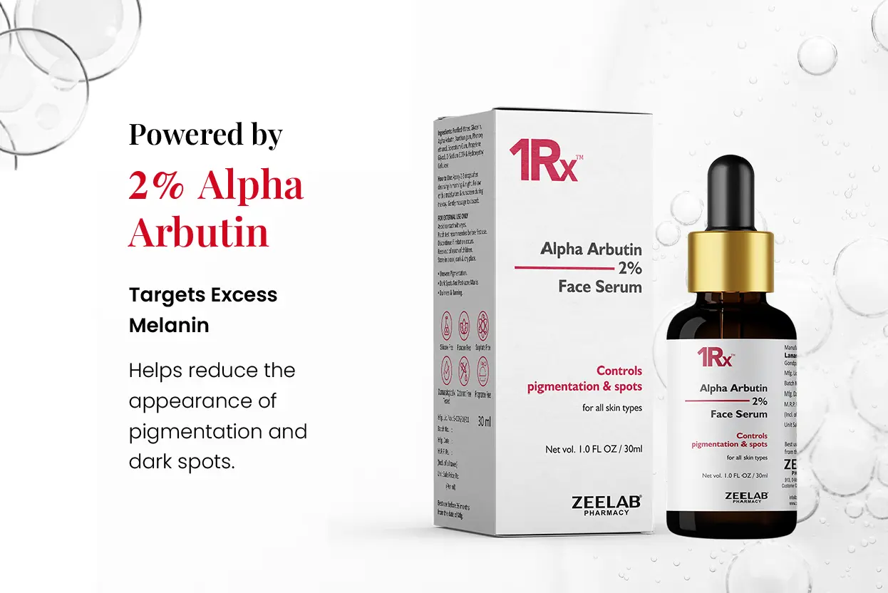 alpha arbutin 2% face serum for pigmentation and dark spots