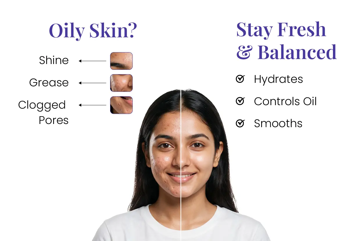 oil control moisturizer for oily skin with shine and grease control